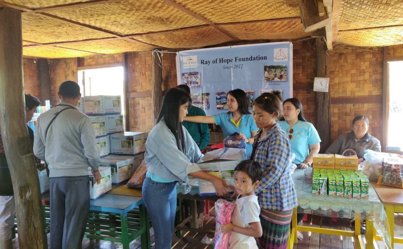 Ray Of Hope Donation at No(11) , Primary school,Latpaduang Village