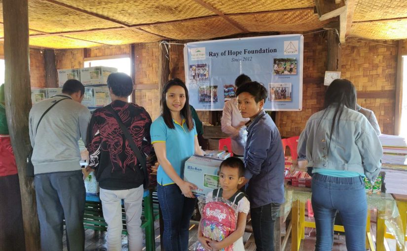 Ray Of Hope Donation at No(11) , Primary school,Latpaduang Village