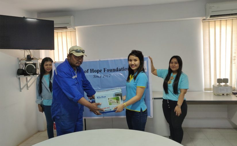 Ray of Hope Donation At Mann Base Schlumberger