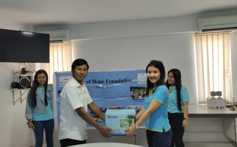 Ray of Hope Donation At Mann Base Schlumberger