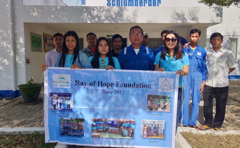 Ray of Hope Donation At Mann Base Schlumberger