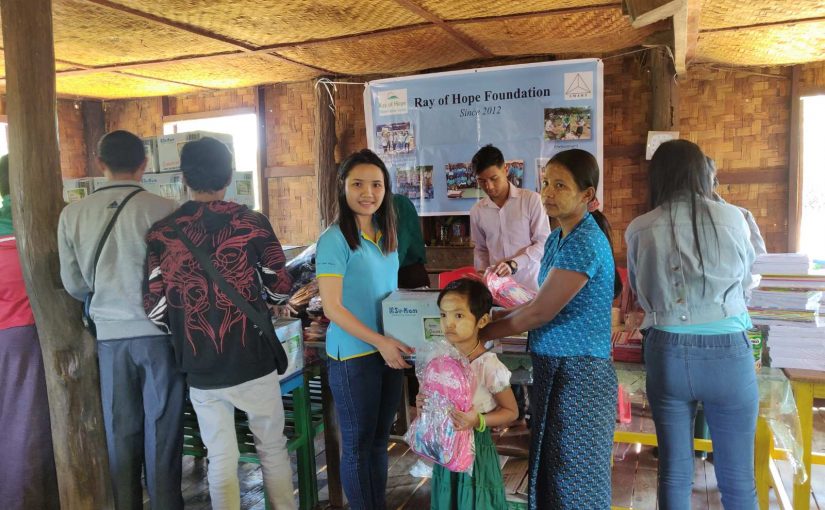 Ray Of Hope Donation at No(11) , Primary school,Latpaduang Village