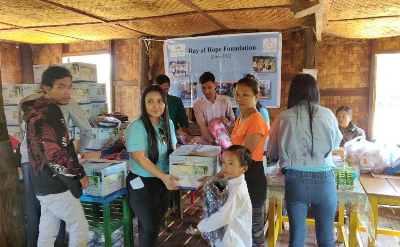 Ray Of Hope Donation at No(11) , Primary school,Latpaduang Village