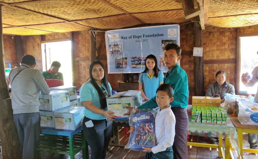 Ray Of Hope Donation at No(11) , Primary school,Latpaduang Village