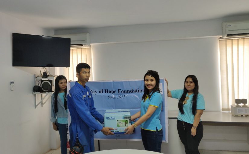 Ray of Hope Donation At Mann Base Schlumberger