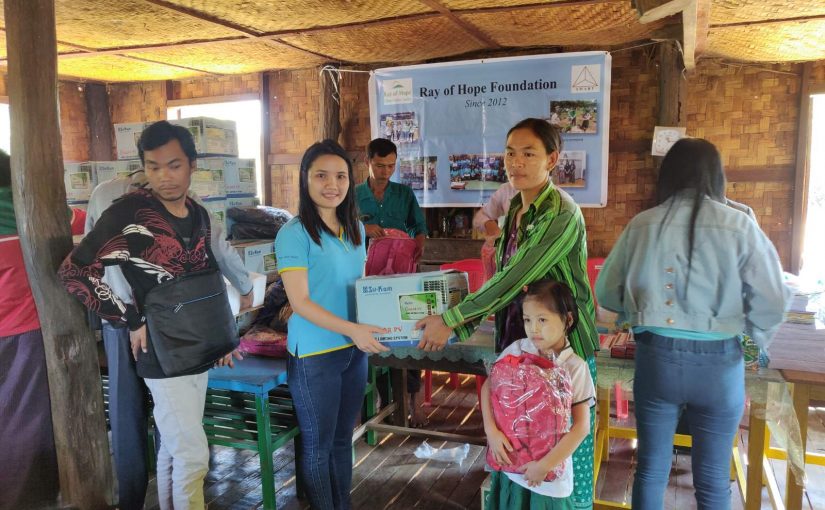 Ray Of Hope Donation at No(11) , Primary school,Latpaduang Village