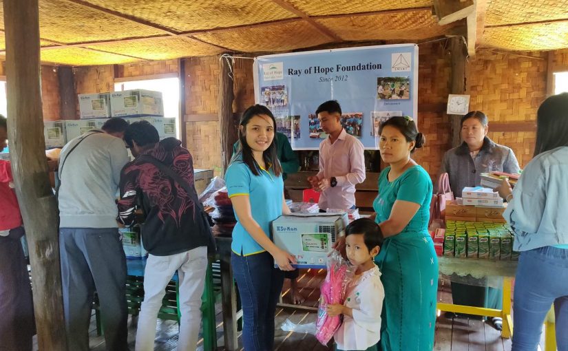 Ray Of Hope Donation at No(11) , Primary school,Latpaduang Village