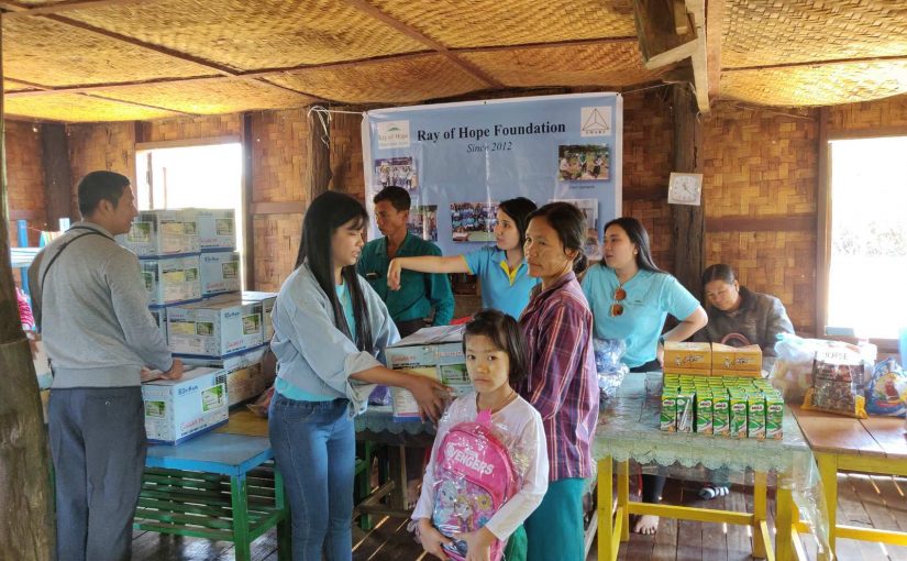 Ray Of Hope Donation at No(11) , Primary school,Latpaduang Village